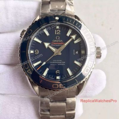 Swiss Copy Omega Seamaster Planet Ocean 600m Watch SS Blue Ceramic